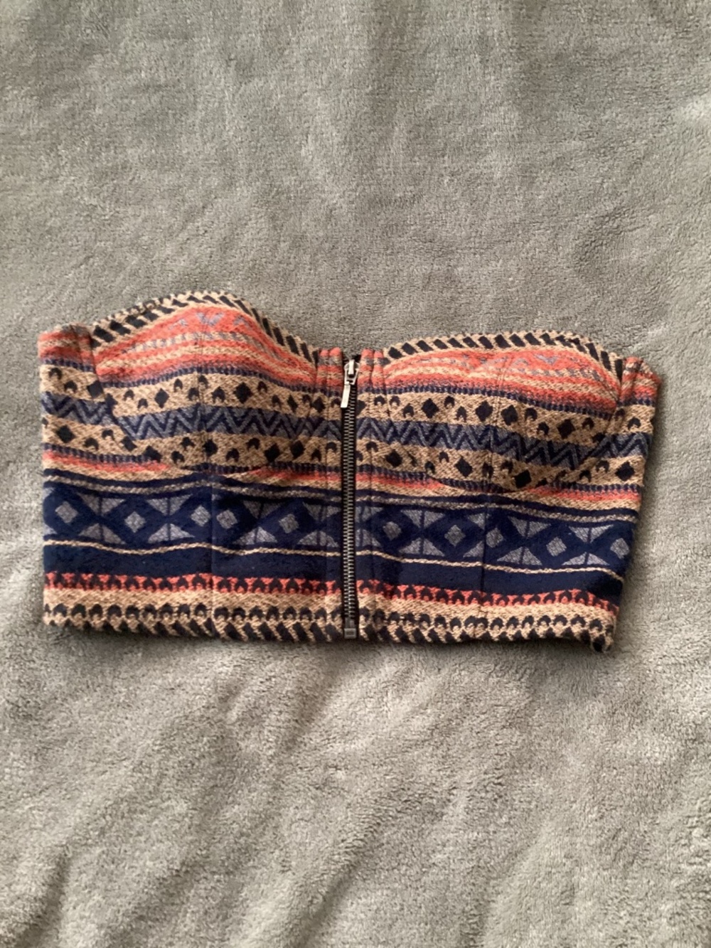 Tribal Tube Top Women Juniors Size XXS See Measurements  Rare